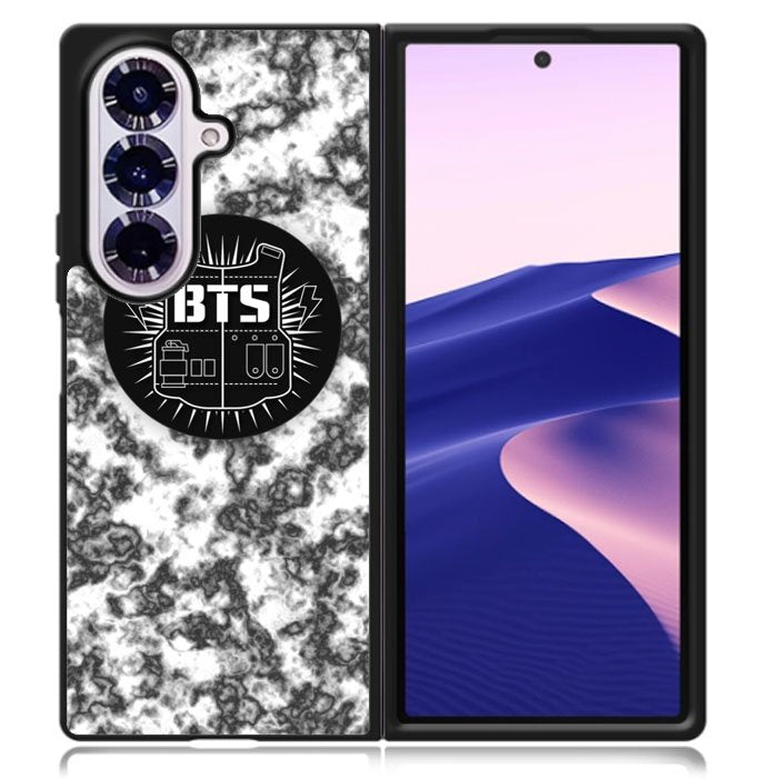 BTS Boyband logo Marble Samsung Galaxy Z Fold 7 5G Case BC2934