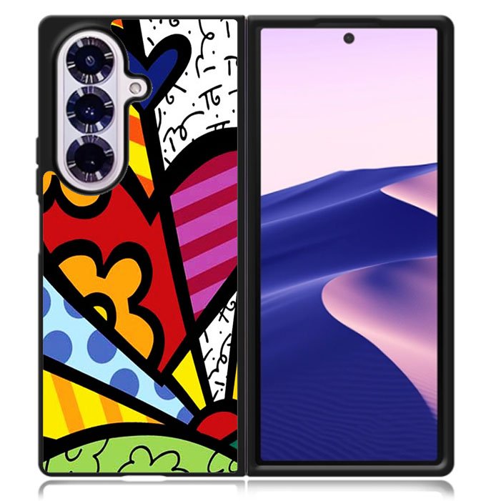Romero Britto Pop Art Love Samsung Galaxy Z Fold 7 5G Case BC2989