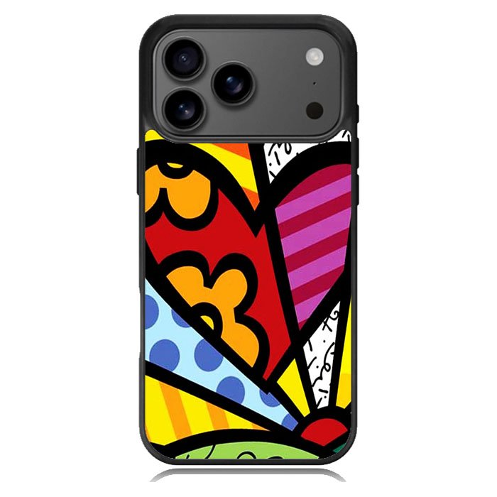 Romero Britto Pop Art Love iPhone 17 Pro Case BC2989
