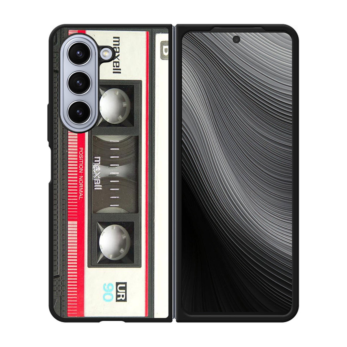 RETRO CASSETTE TAPE MAXELL MIX Case Samsung Galaxy z Fold 5 5G BC2986