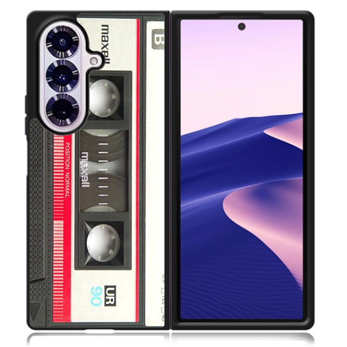 RETRO CASSETTE TAPE MAXELL MIX Samsung Galaxy Z Fold 7 5G Case BC2986