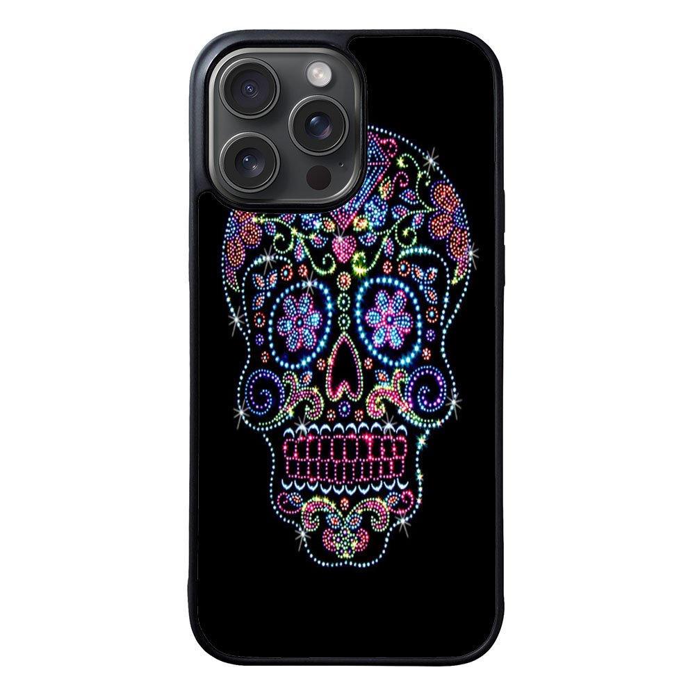 SUGAR SKULL CROW HONEY BIRD FLOWER Case iPhone 15 Pro Max BC2995