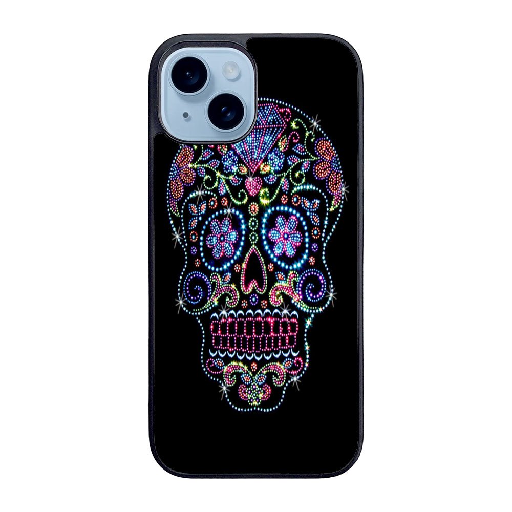 SUGAR SKULL CROW HONEY BIRD FLOWER Case iPhone 15 BC2995