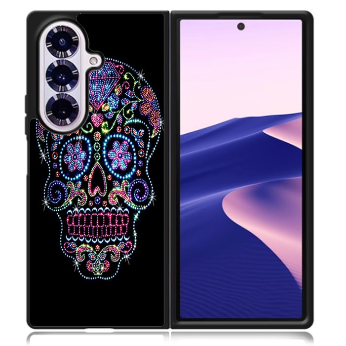 SUGAR SKULL CROW HONEY BIRD FLOWER Samsung Galaxy Z Fold 7 5G Case BC2995