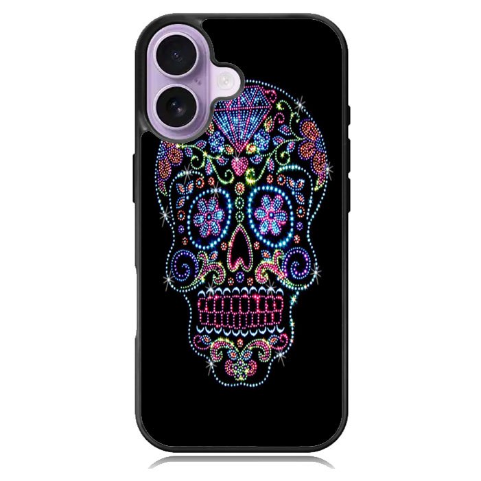 SUGAR SKULL CROW HONEY BIRD FLOWER iPhone 17 Case BC2995