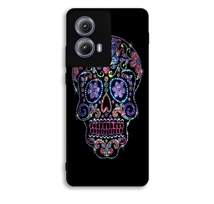 SUGAR SKULL CROW HONEY BIRD FLOWER Motorola Moto Edge 2024 Case BC2995