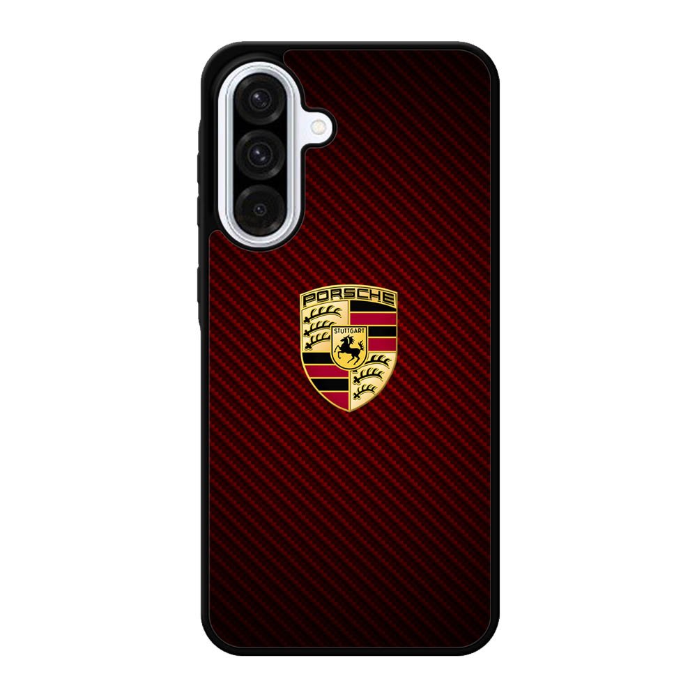 Porsche Logo Carbon Red Samsung Galaxy A56 Case FE6158