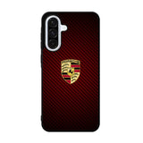 Porsche Logo Carbon Red Samsung Galaxy A36 Case FE6158