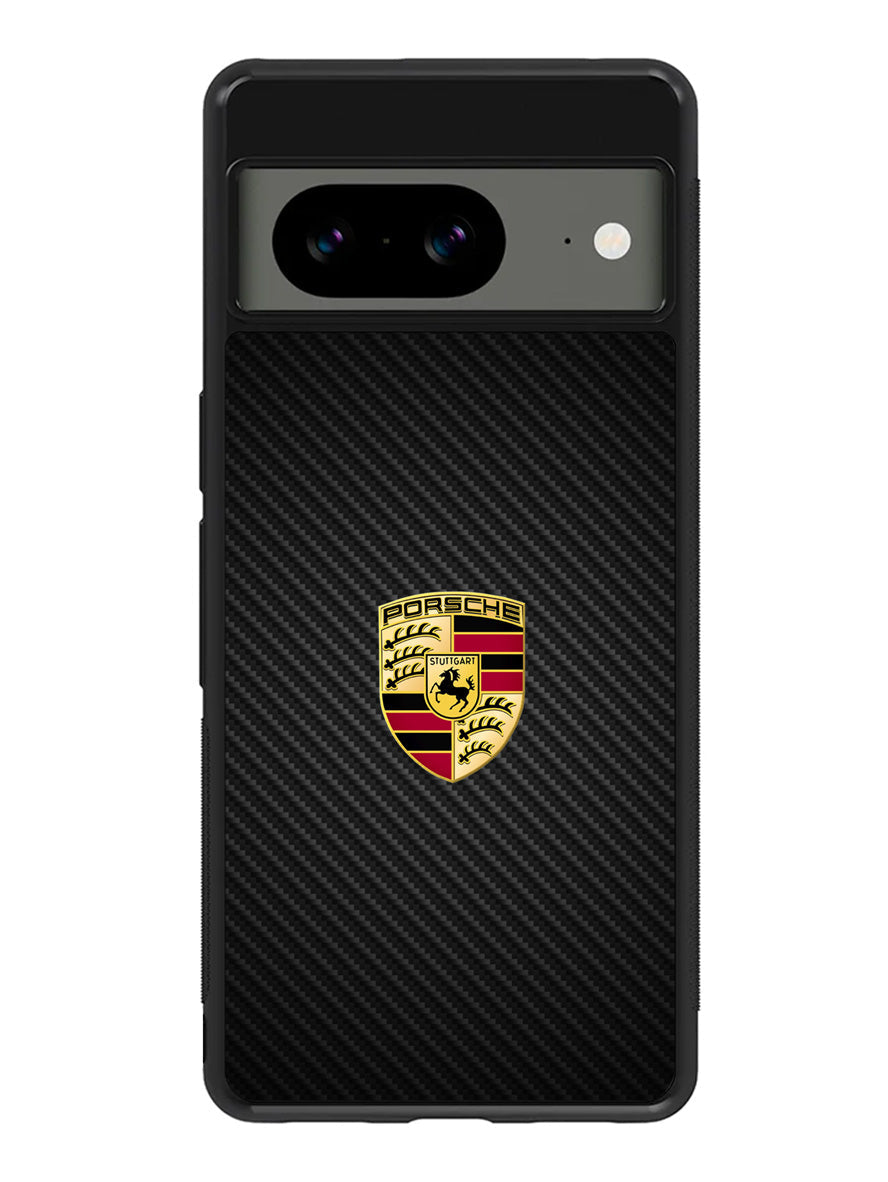 Porsche Logo Carbon Google Pixel 8a Case