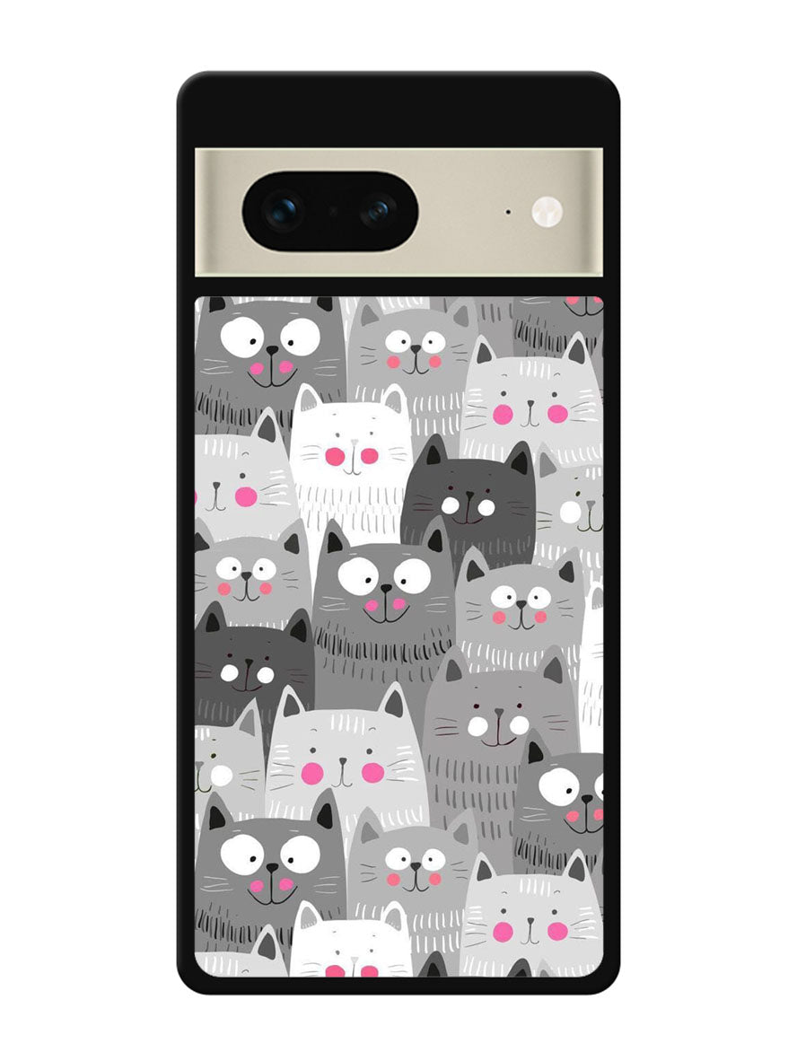 Cat Pattern Google Pixel 7 Case