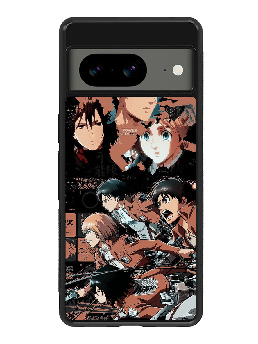 Eren Mikasa Attack On Titan Google Pixel 8a Case