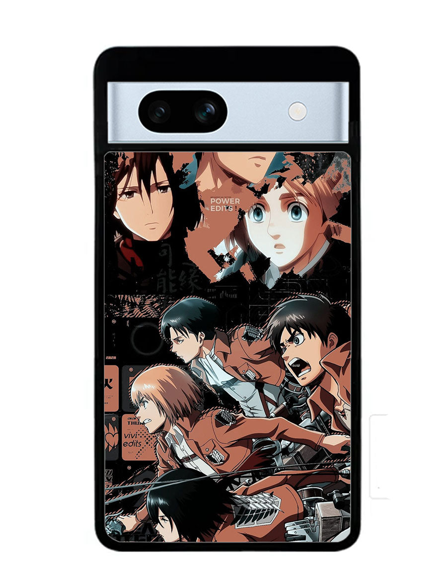Eren Mikasa Attack On Titan Google Pixel 7A Case