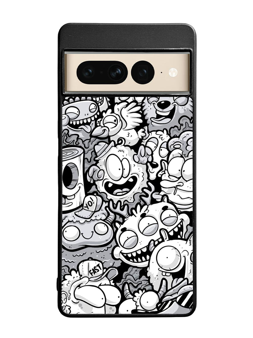 Doodle Art Cartoon Google Pixel 7 Pro Case