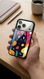 Cat Vibes Art Protective Case Compatible with iPhone, Samsung & Google Pixel YW0083