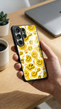 Smiley Faces Protective Case Compatible with iPhone, Samsung & Google Pixel YW0084