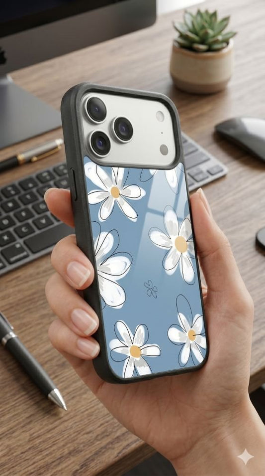 Petal Daisy Protective Case Compatible with iPhone, Samsung & Google Pixel YW0086