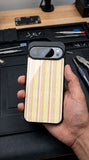 Yellow Pink Stripes Protective Case Compatible with iPhone, Samsung & Google Pixel YW0090