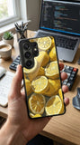 Lemon Art Protective Case Compatible with iPhone, Samsung & Google Pixel YW0093