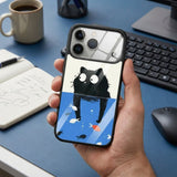 Cat And Fish Protective Case Compatible with iPhone, Samsung & Google Pixel YW0102
