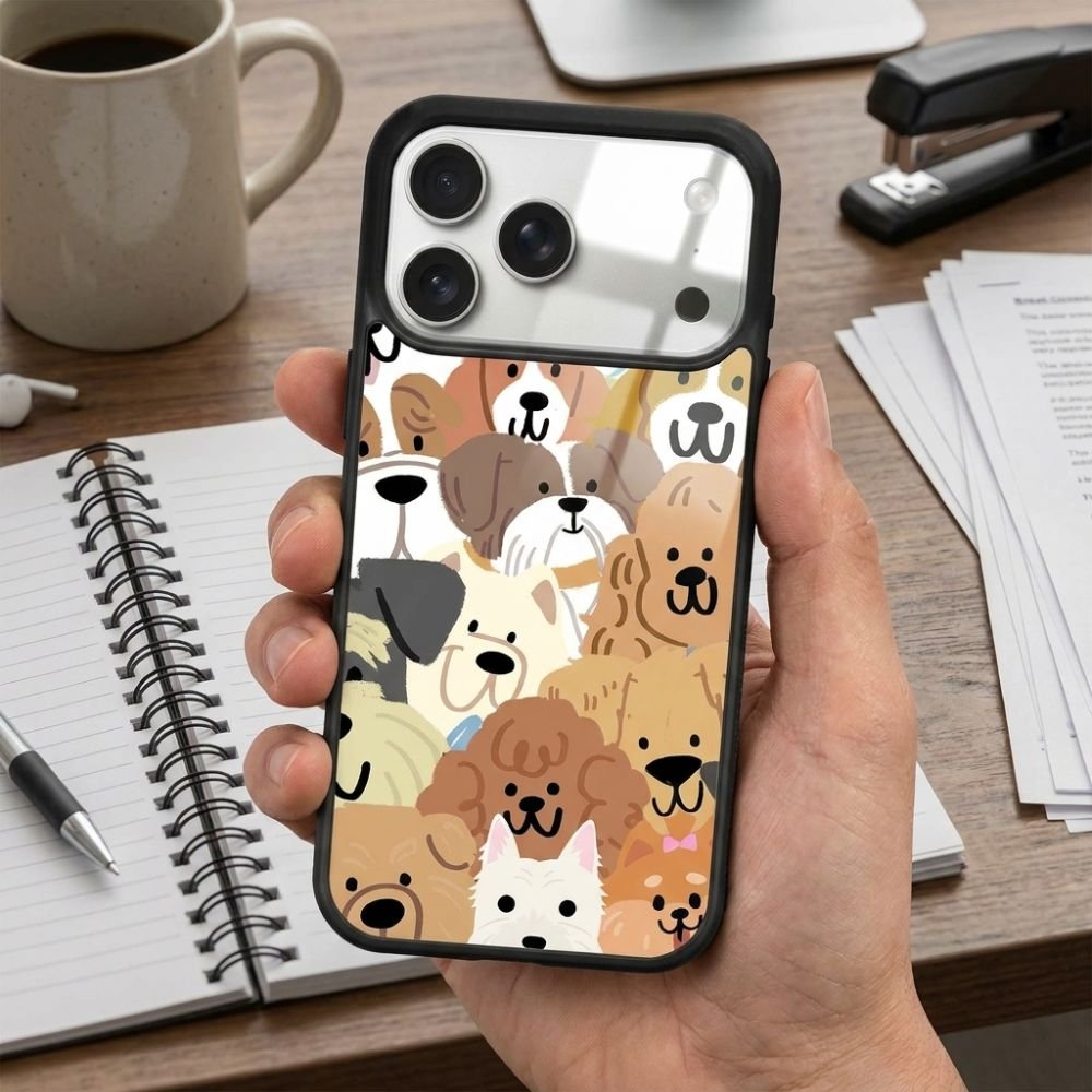 Dog Cute Protective Case Compatible with iPhone, Samsung & Google Pixel YW0103