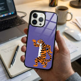 Tiger Dance Purple Protective Case Compatible with iPhone, Samsung & Google Pixel YW0108