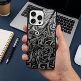 Art Tribal Protective Case Compatible with iPhone, Samsung & Google Pixel YW0110