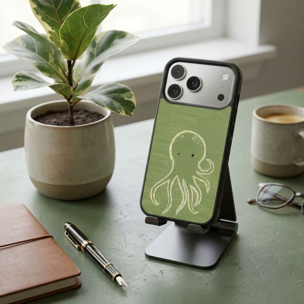 Octopus Doodle Protective Case Compatible with iPhone, Samsung & Google Pixel YW0113