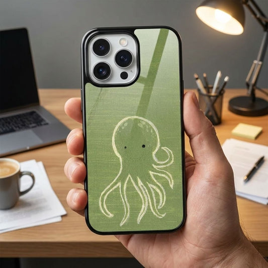 Octopus Doodle Protective Case Compatible with iPhone, Samsung & Google Pixel YW0113