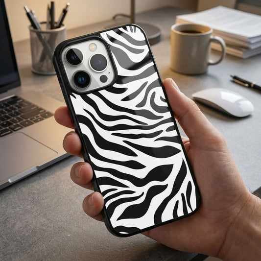 Zebra Pattern Protective Case Compatible with iPhone, Samsung & Google Pixel YW0117