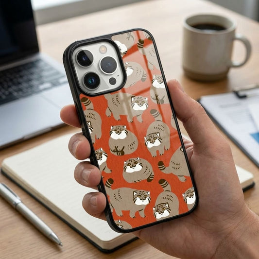 Cat Fat Cute Protective Case Compatible with iPhone, Samsung & Google Pixel YW0119