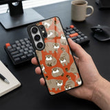 Cat Fat Cute Protective Case Compatible with iPhone, Samsung & Google Pixel YW0119