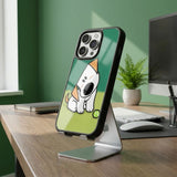 Cute Dog With Ball Protective Case Compatible with iPhone, Samsung & Google Pixel YW0121