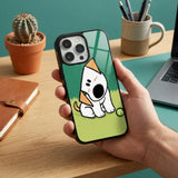 Cute Dog With Ball Protective Case Compatible with iPhone, Samsung & Google Pixel YW0121