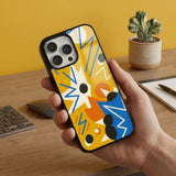 Abstract Pattern Protective Case Compatible with iPhone, Samsung & Google Pixel YW0125