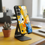 Abstract Pattern Protective Case Compatible with iPhone, Samsung & Google Pixel YW0125