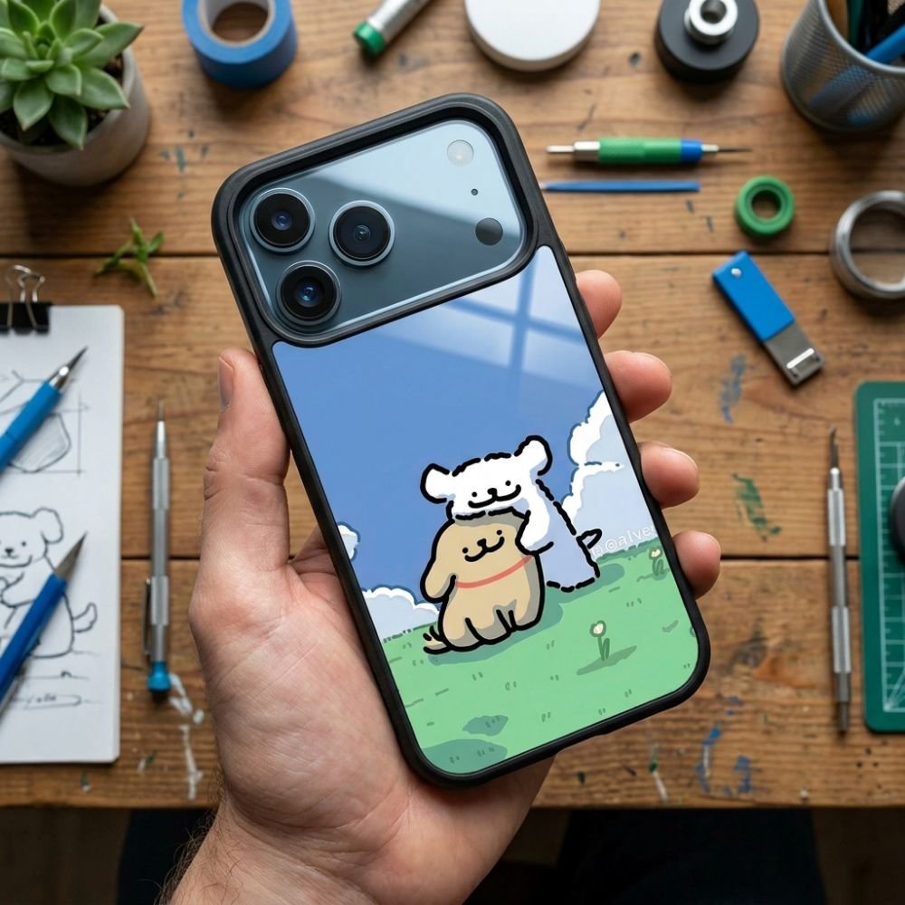 Cute Dog Protective Case Compatible with iPhone, Samsung & Google Pixel YW0130