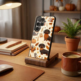 Daschun Dog Protective Case Compatible with iPhone, Samsung & Google Pixel YW0132