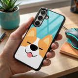 Cute Corgi Dog Protective Case Compatible with iPhone, Samsung & Google Pixel YW0133