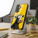 Confused Cow Protective Case Compatible with iPhone, Samsung & Google Pixel YW0137