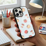 Apple Art Pattern Protective Case Compatible with iPhone, Samsung & Google Pixel YW0139
