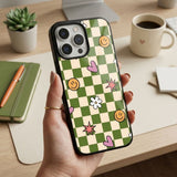 Retro Vibes Green Protective Case Compatible with iPhone, Samsung & Google Pixel YW0147