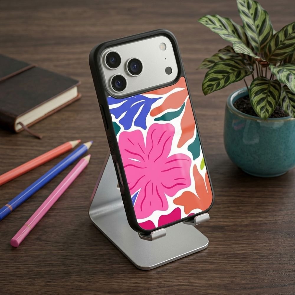 Floral Pattern Protective Case Compatible with iPhone, Samsung & Google Pixel YW0148