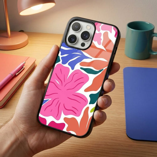 Floral Pattern Protective Case Compatible with iPhone, Samsung & Google Pixel YW0148