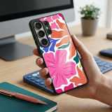 Floral Pattern Protective Case Compatible with iPhone, Samsung & Google Pixel YW0148
