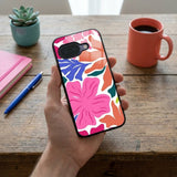 Floral Pattern Protective Case Compatible with iPhone, Samsung & Google Pixel YW0148