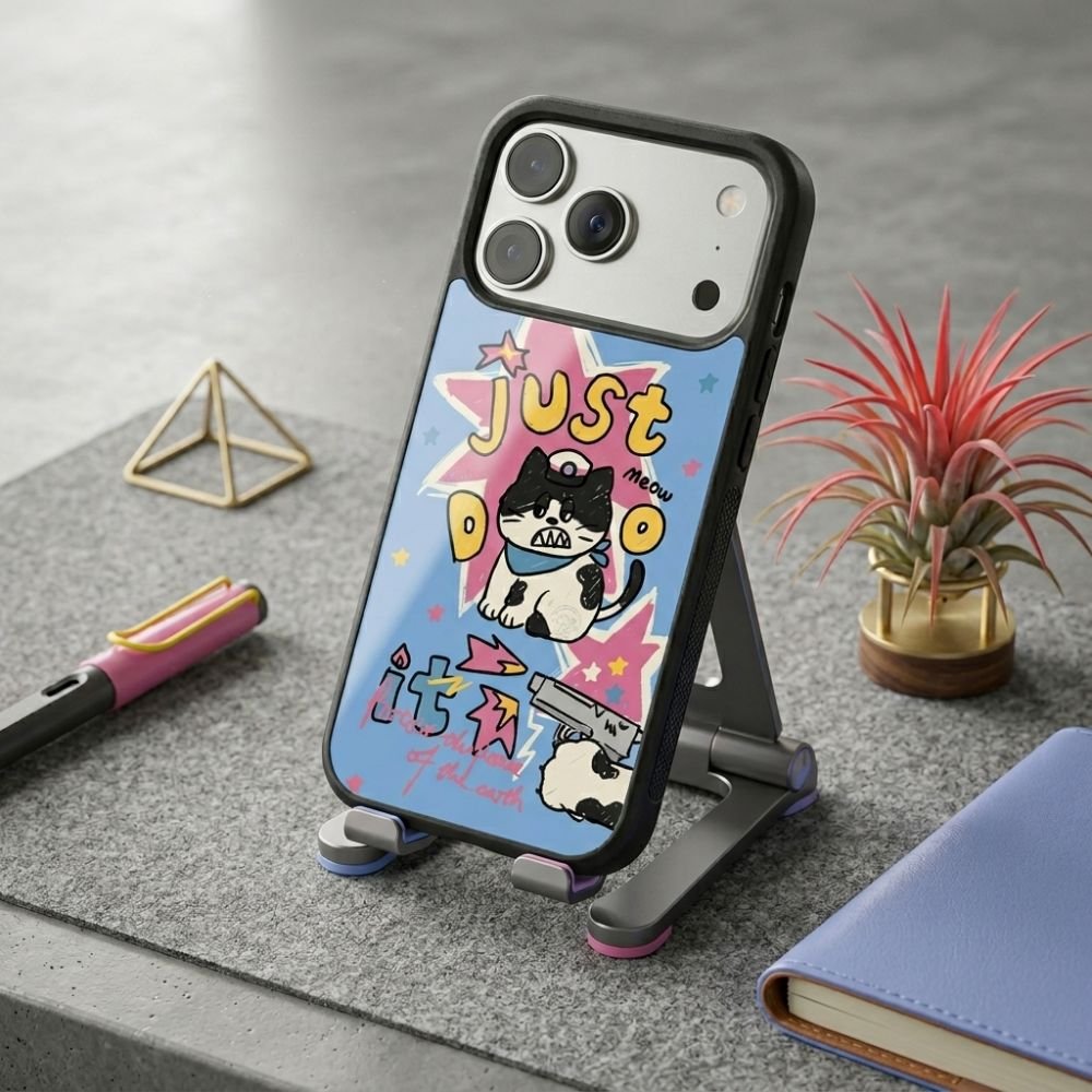 Cat Star Protective Case Compatible with iPhone, Samsung & Google Pixel YW0150