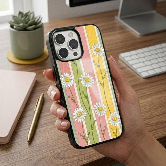 Flower Aesthetic Protective Case Compatible with iPhone, Samsung & Google Pixel YW0152
