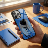 Horse On Blue Protective Case Compatible with iPhone, Samsung & Google Pixel YW0153
