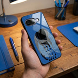 Horse On Blue Protective Case Compatible with iPhone, Samsung & Google Pixel YW0153