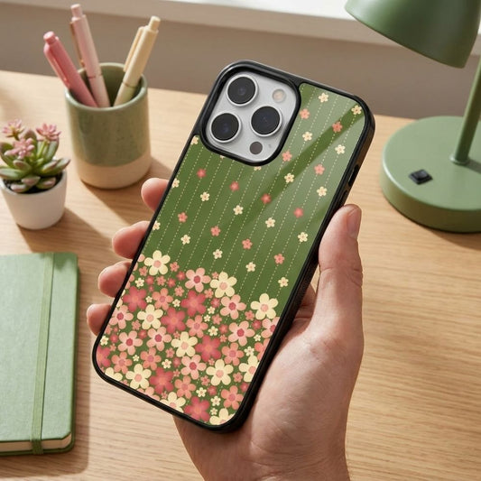 Flowerish Art Protective Case Compatible with iPhone, Samsung & Google Pixel YW0154